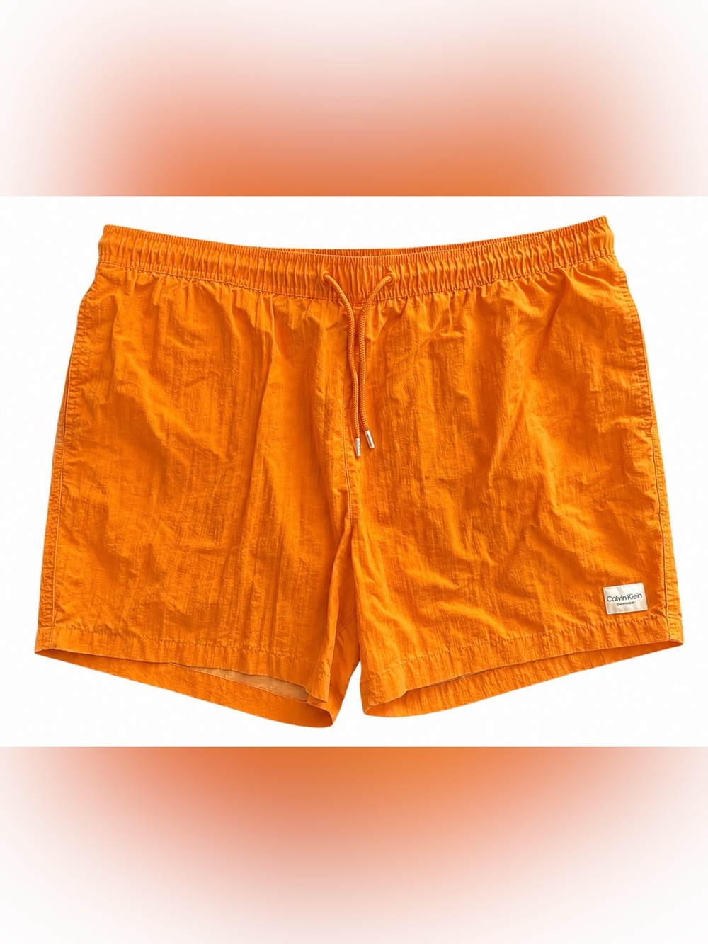 Calvin Klein Men's Bright Orange Swim Trunks